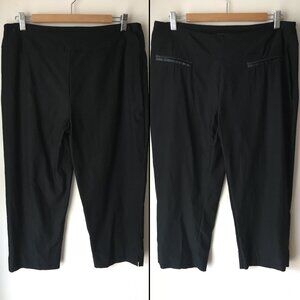 [Denver Hayes] Black False Pocket Dress Capris | 12 | Great